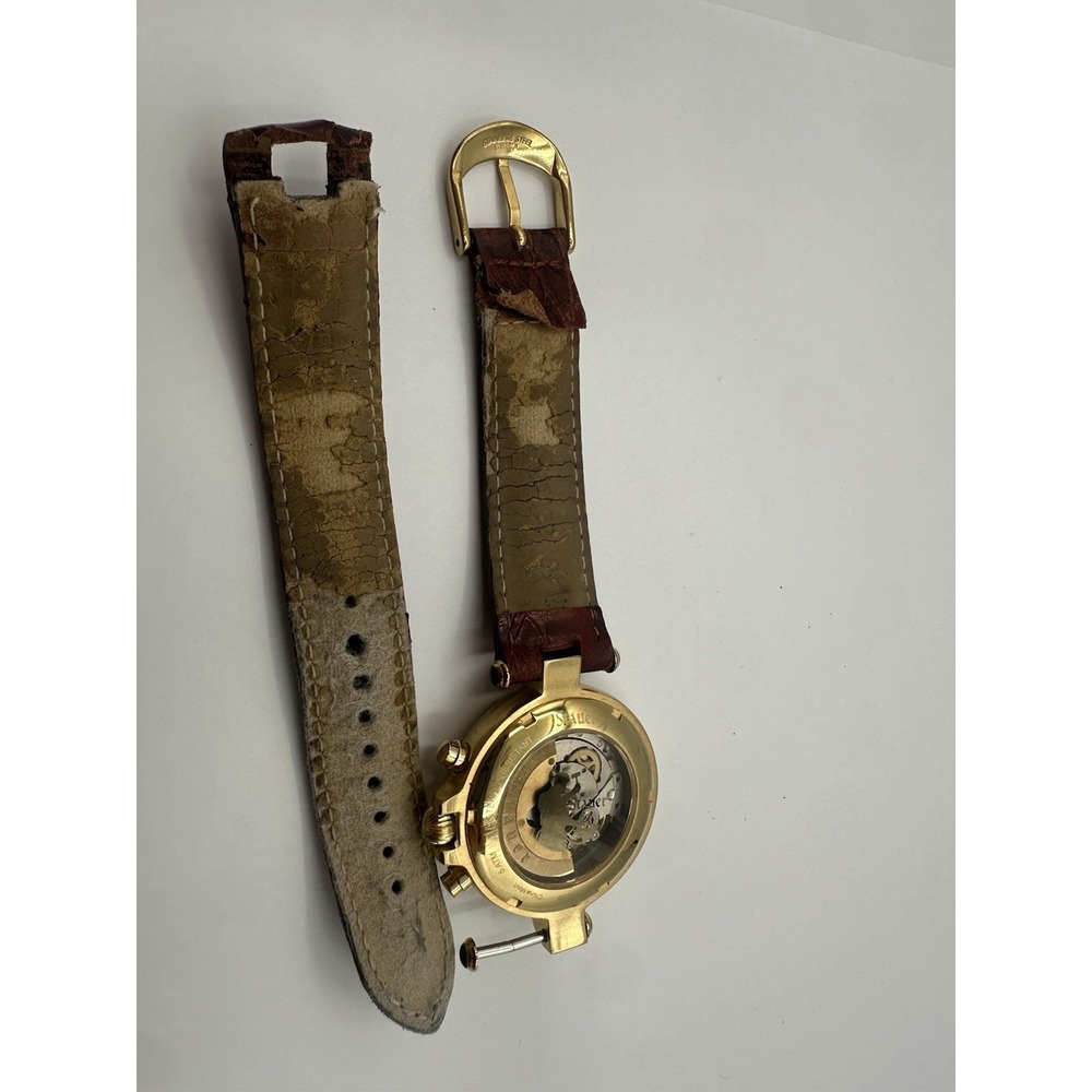 Stauer Graves 33 Automatic Wrist Watch for Men w/ Brown Leather Band - Picture 8 of 8